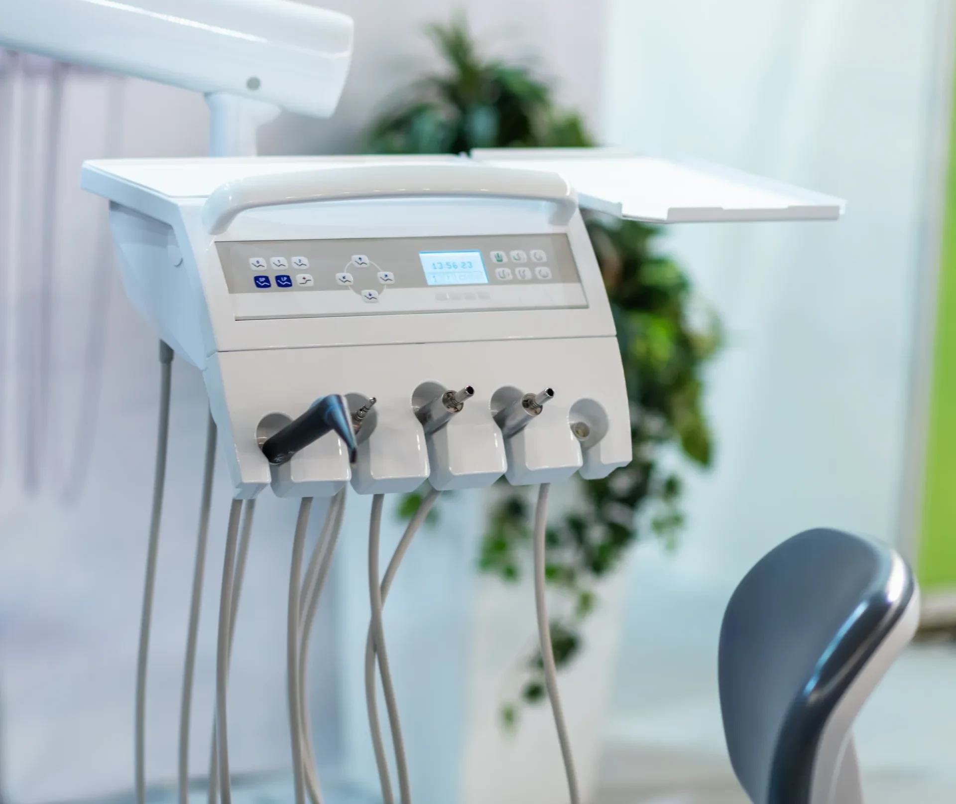 Dental instruments in a clinic